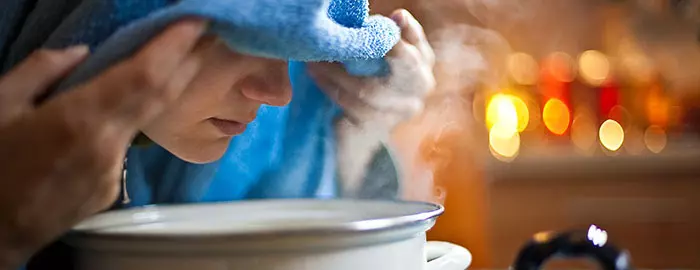 Domowe sposoby na przeziębienie — Inhalacja